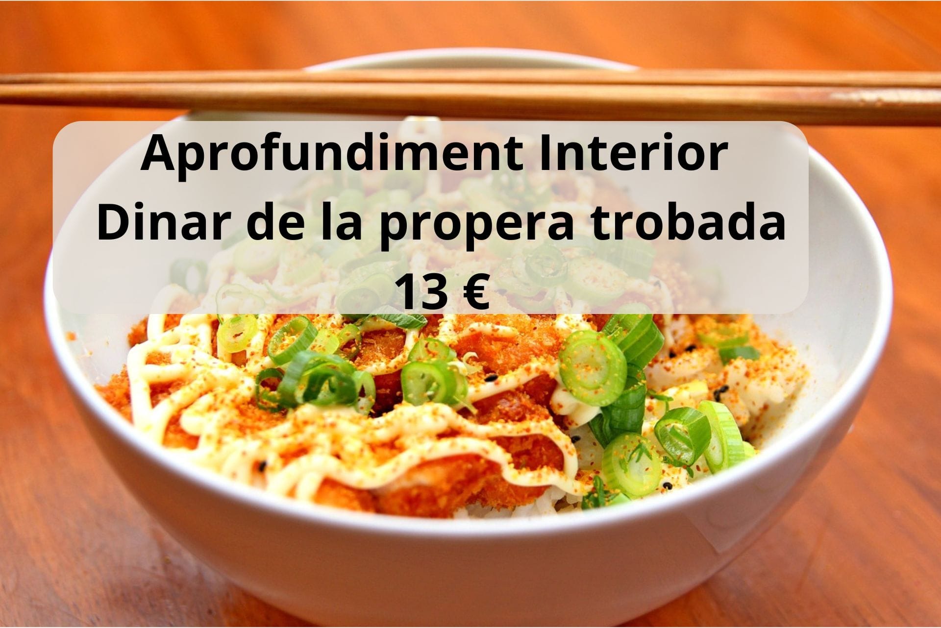 Aula Interior - Dinar del dissabte 18 d'octubre