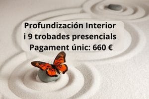 Profundización Interior - OnLine + 9 trobades presencials Pagament únic